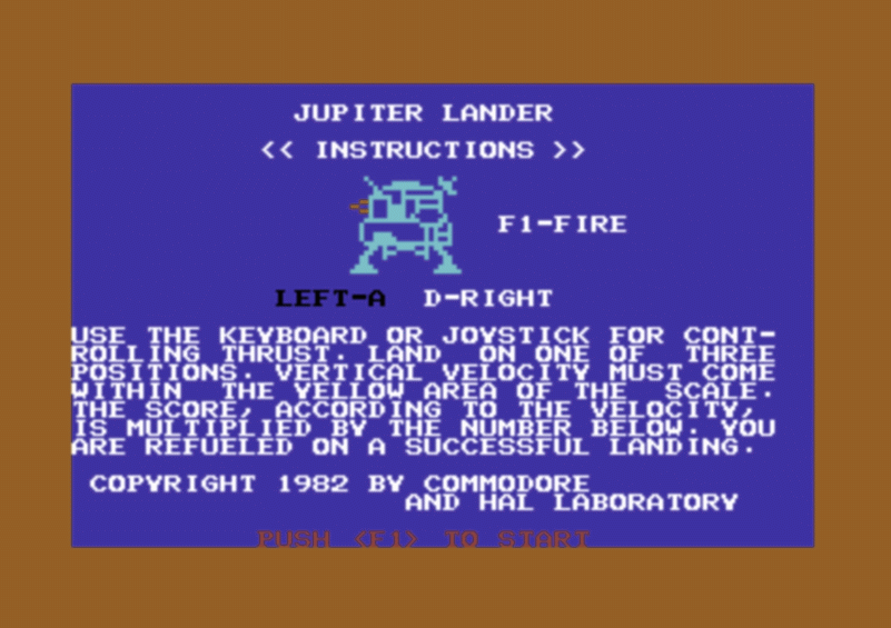 Jupiter Lander screenshot 4 for Commodore 64
